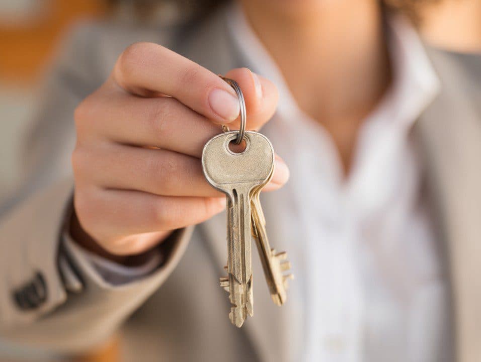Real Estate Agent with Clients